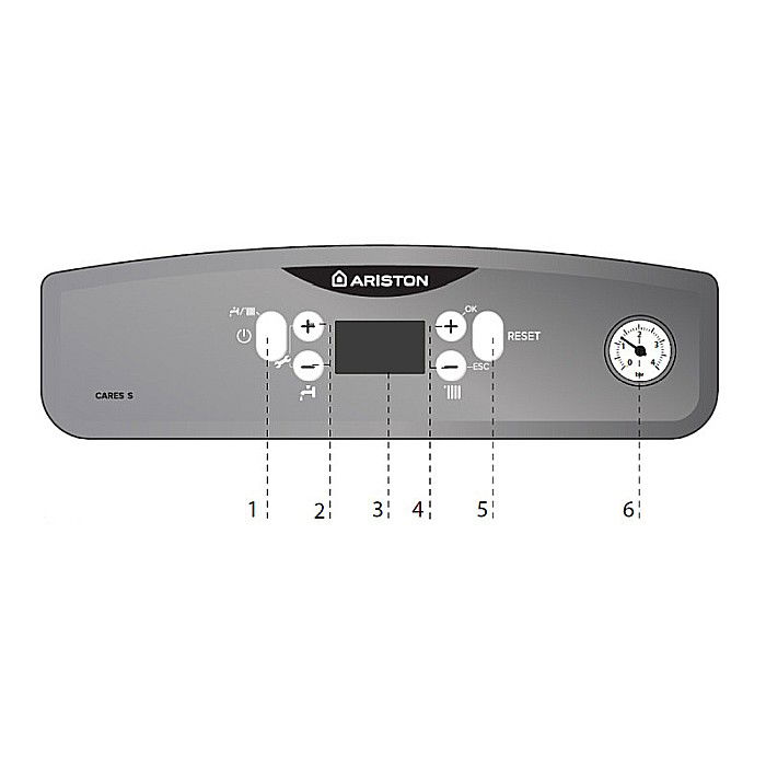 CENTRALA TERMICA PE GAZ ARISTON CARES S 30 IN CONDENSATIE KIT EVACUARE INCLUS 3301638 [4]