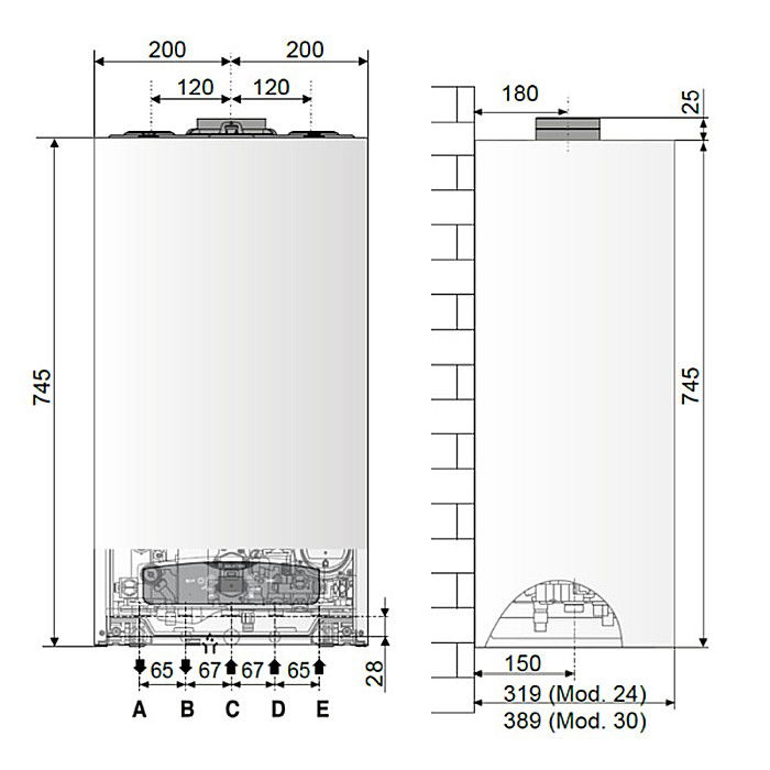 CENTRALA TERMICA PE GAZ ARISTON CARES S 30 IN CONDENSATIE KIT EVACUARE INCLUS 3301638 [9]