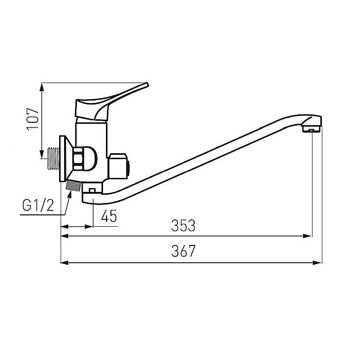 BATERIE CADA DUS FERRO BSL5A PERETE CU PIPA MOBILA STILLO CROM [2]