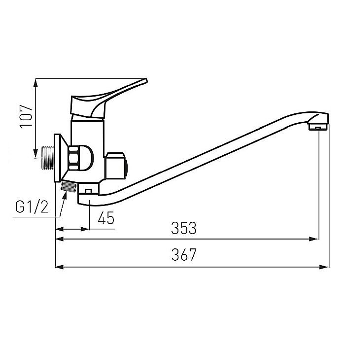 BATERIE CADA DUS FERRO BSL55A PERETE CU SET DUS INCLUS STILLO CROM [2]