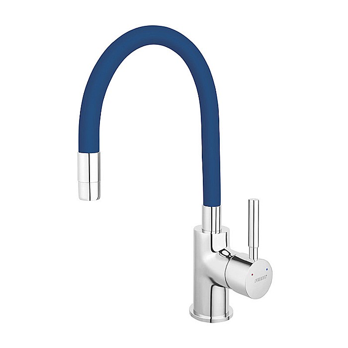 BATERIE BUCATARIE FERRO BZA4L STATIVA CU PIPA FLEXIBILA ZUMBA ALBASTRA [1]