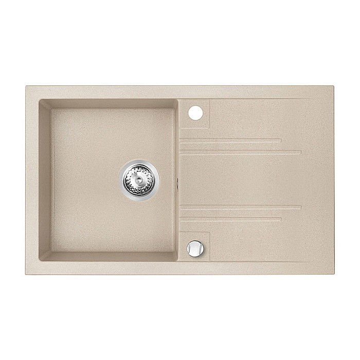 CHIUVETA GRANIT FERRO DRGM48/78SA CU O CUVA SI PICURATOR 78X48CM NISIP MEZZO BEJ [1]