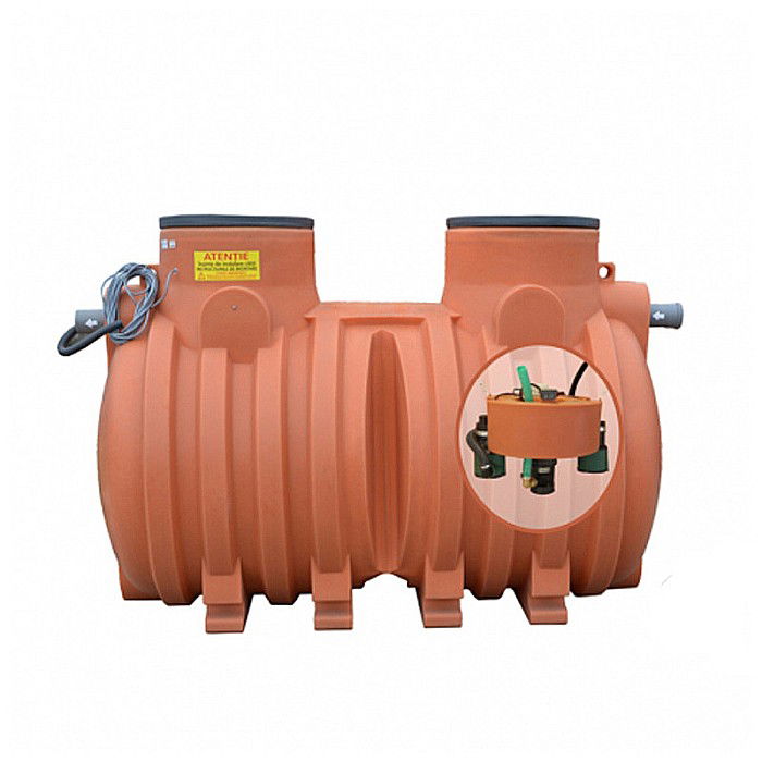 Statie epurare ape uzate sbr 1/6 q=1 mc/zi 1-6 persoane 3000l automatizata 48600000005 Aquaclean Valrom [2]