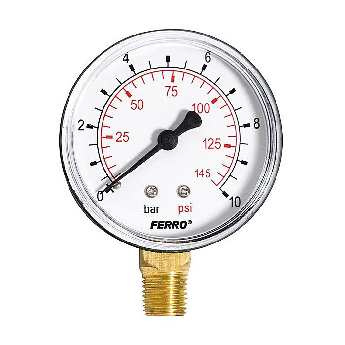 Manometru radial Ferro 1/4 3-10 bari M6310R [1]