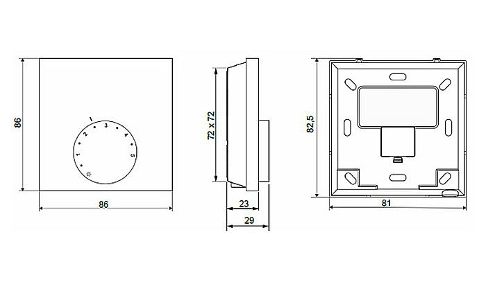 TERMOSTAT AMBIANTA ELECTRONIC 220V CU FIR PEXKIT VALROM [3]