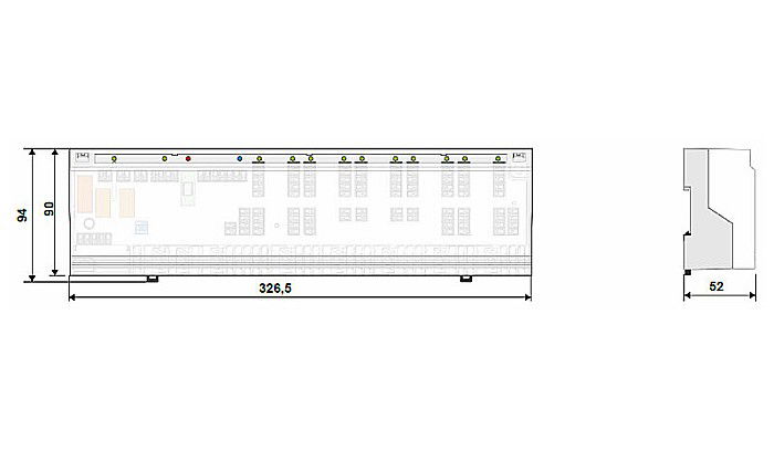 UNITATE CONTROL 6 ZONE 15 CIRCUITE CU MODUL POMPA 220V PEXKIT VALROM [4]
