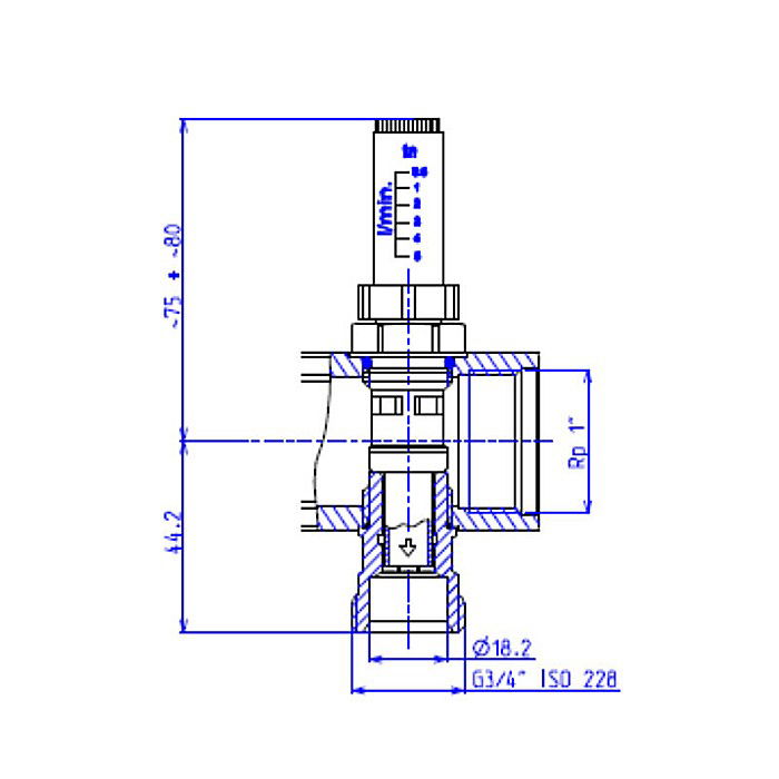 DISTRIBUITOR+COLECTOR 1-3/4 6 CAI CU DEBITMETRE EUROCON PEXKIT VALROM 66420601600 [4]