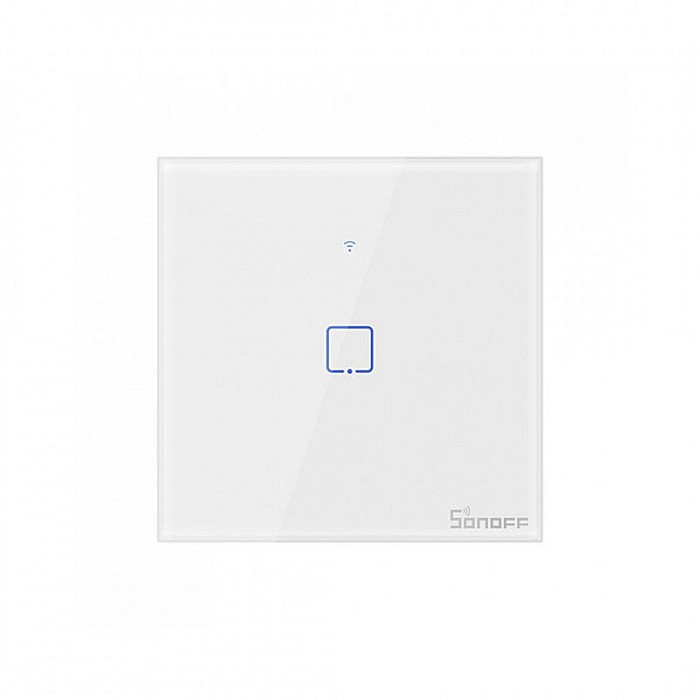 Sonoff t2eu1c-tx touch wifi si rf intrerupator cu 1 canal alb [1]