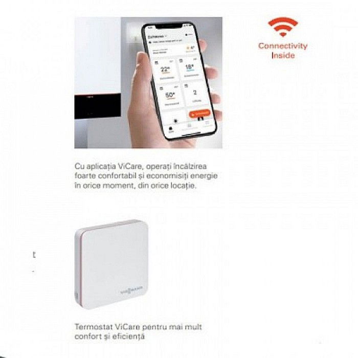 CENTRALA TERMICA PE GAZ IN CONDENSATIE VIESSMANN VITODENS 100-W 25KW WIFI KIT EVACUARE INCLUS [5]