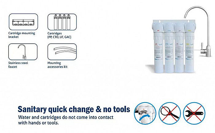 Sistem ultrafiltrare apa PUR4 UF Aquapur Valhoh Valrom AQUA04420411120 [3]