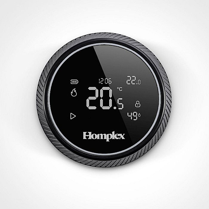 Termostat de ambient cu control prin internet Homplex NX1 fara fir negru [1]