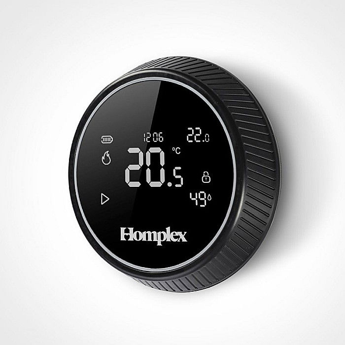 Termostat de ambient cu control prin internet Homplex NX1 fara fir negru [2]