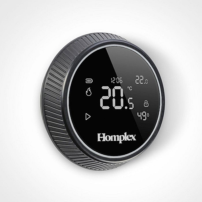 Termostat de ambient cu control prin internet Homplex NX1 fara fir negru [3]