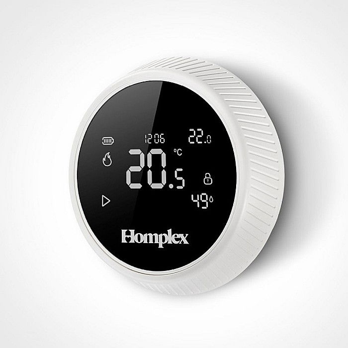 Termostat de ambient cu control prin internet Homplex NX1 programabil fara fir alb [3]