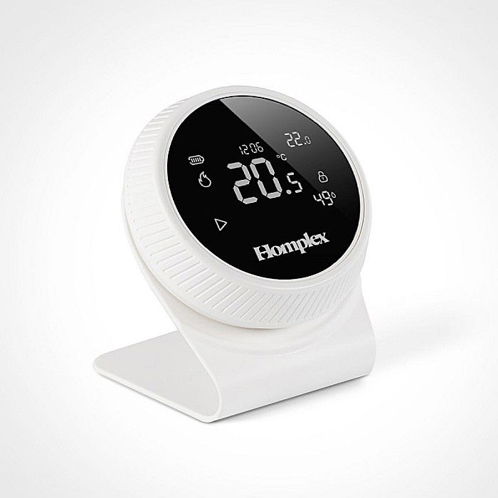 Termostat de ambient cu control prin internet Homplex NX1 programabil fara fir alb [5]