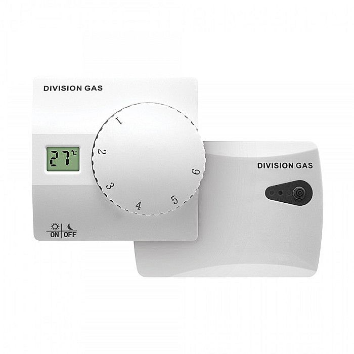 Termostat ambiental neprogramabil DG816 RF fara fir alb Homplex [1]