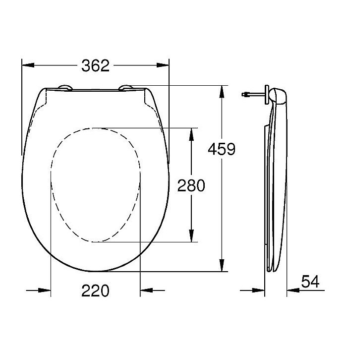 CAPAC WC GROHE 39492000 BAU CERAMIC ALB [4]