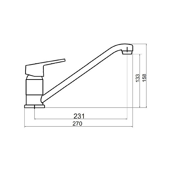 BATERIE LAVOAR FERRO 94491.0 STATIVA CU PIPA MOBILA 231MM IRIS NEW CROM [2]