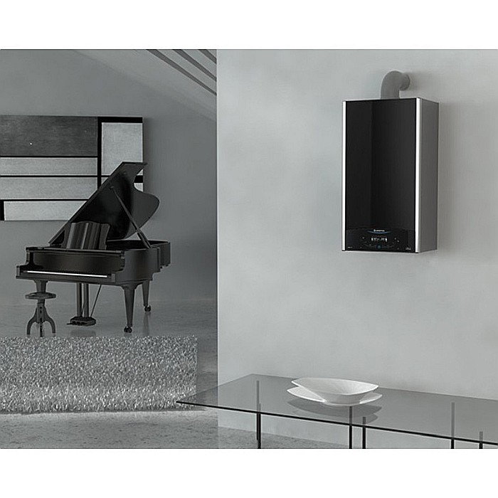 CENTRALA TERMICA PE GAZ ARISTON ALTEAS ONE+ NET 35 KW SENSYS HD NEGRU IN CONDENSATIE KIT EVACUARE INCLUS 3301773 [7]