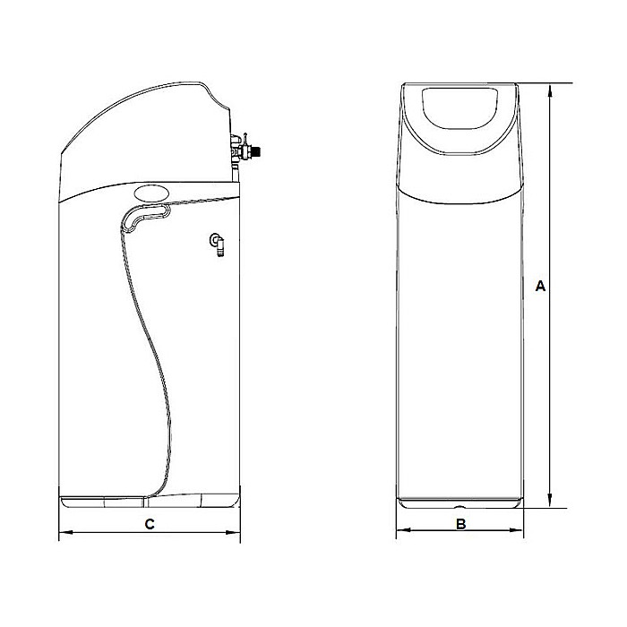 Statie dedurizare apa Soft 12,5 CAB Confort Q=0,8 MC/H cu by-bass AQUA09110012008 Aquapur Valhoh Valrom [4]