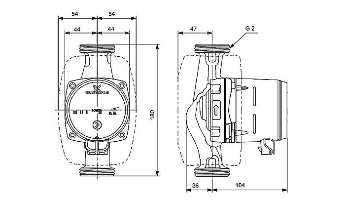 POMPA RECIRCULARE GRUNDFOS ALPHA2 L 25-40 180 99925372 [3]