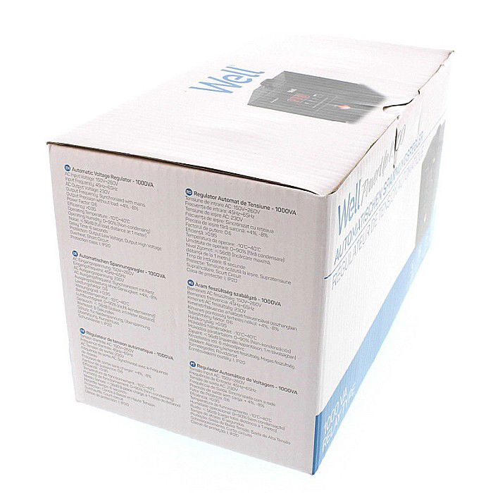 STABILIZATOR TENSIUNE CU RELEU 1000VA NEGRU AVR-REL-POWERUP1000 [6]