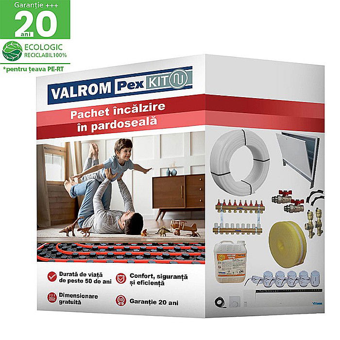 KIT INCALZIRE IN PARDOSEALA 100MP VALROM ECO CU AUTOMATIZARE FIR [1]