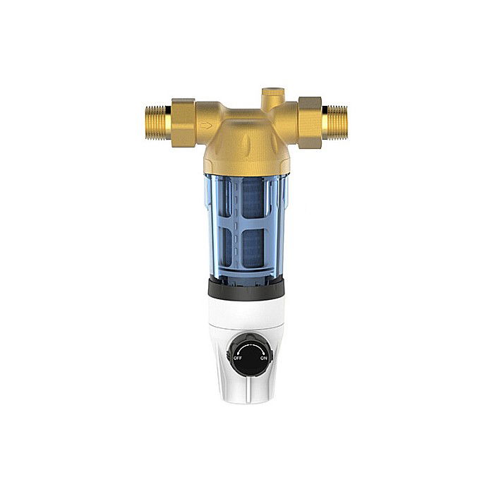 Filtru apa cu purjare 3/4 FE 3M3/H hol cartus inox 90 Aquapur Valhoh Valrom 87210003025 [1]