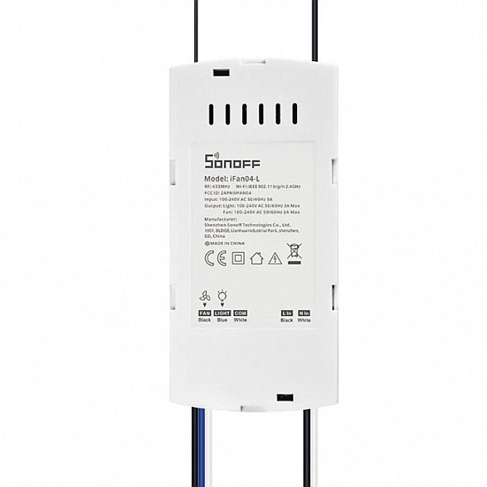 Sonoff ifan04-h wifi rf control viteza ventilator intensitate lumina [3]