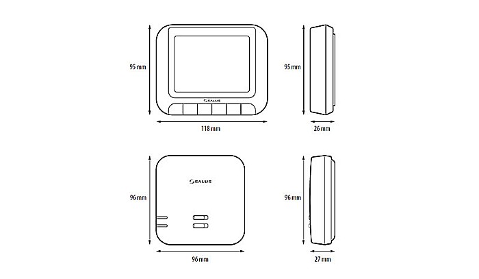 TERMOSTAT PROGRAMABIL FARA FIR SALUS RT520RF AUTO ADAPTARE OPENTHERM RT520RF [3]