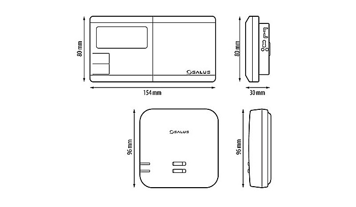 TERMOSTAT SALUS 091FLRFV2 AMBIENTAL CU RADIO FRECVENTA PROGRAMABIL [3]