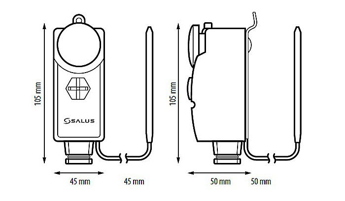 TERMOSTAT SALUS AT10F MECANIC CU TUB CAPILAR 114104 [3]