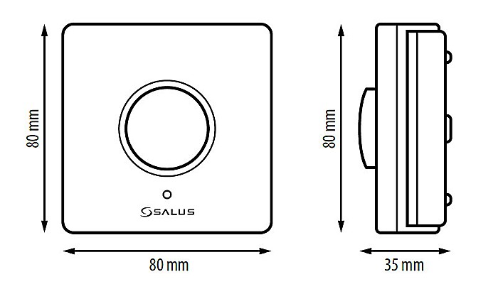TERMOSTAT SALUS HTR230 (230V) CU BUTON ROTATIV [3]