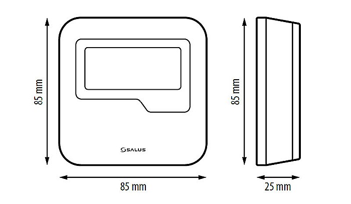 TERMOSTAT SALUS HTRP230 (230V) PROGRAMABIL CU BUTOANE TACTILE [3]