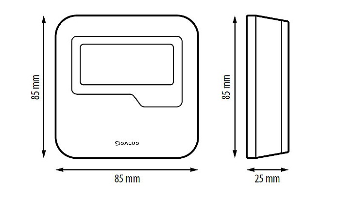 TERMOSTAT SALUS HTRS230 (230V) NEPROGRAMABIL CU BUTOANE TACTILE [3]