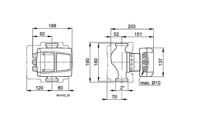 POMPA CIRCULATIE AW16-2 APA CALDA CORP BRONZ AW 16-2 R2 180 MM 1 X 230 V-1161720150 BIRAL ELVETIA [3]