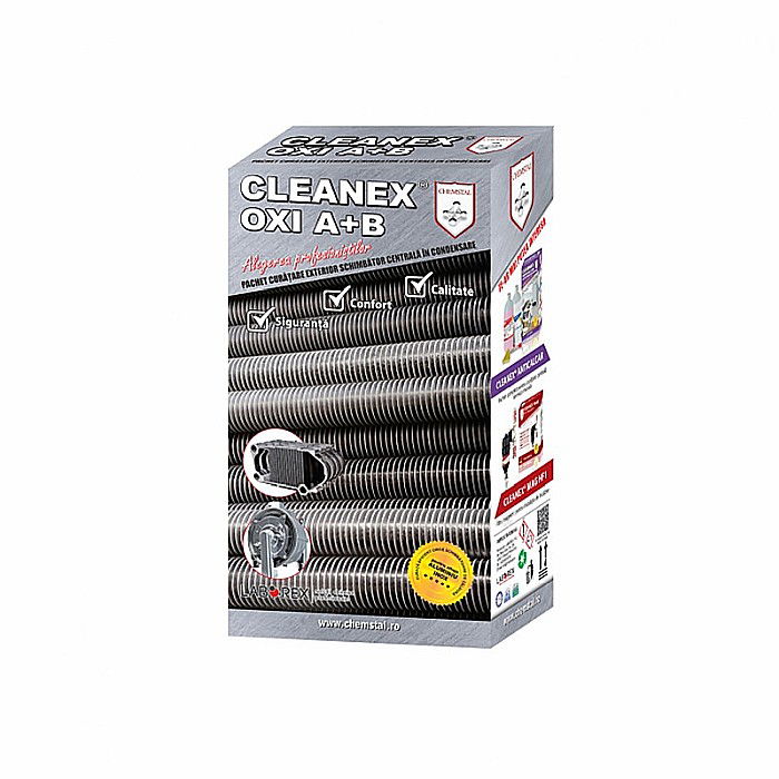 CLEANEX OXI A+B PACHET CURATARE EXTERIOR SCHIMBATOR CENTRALA IN CONDENSARE LBXPKOS10 [1]