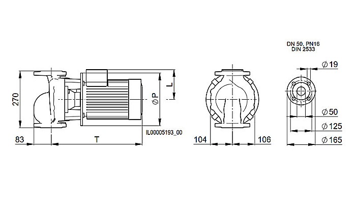 POMPA INLINE BIRAL VARIA 50-18 270 2 2.2 RED 2,20KW 270MM 10BAR ROTOR USCAT PENTRU INSTALATII INCALZIRE 2210280150 [3]