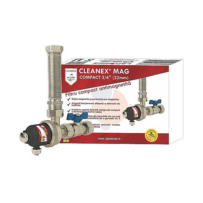 CLEANEX MAG COMPACT 3/4 (22MM) FILTRU ANTIMAGNETITA COMPACT PENTRU INSTALTIA TERMICA LBXMCOM022 [1]