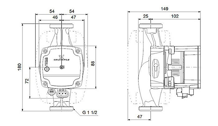 POMPA DE RECIRCULARE GRUNDFOS ALPHA1 L 25-60 180 99160584 [3]