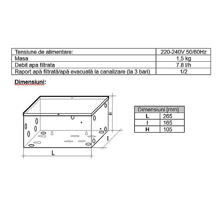 Kit pompa pentru statiile de osmoza inversa AQUA05400000000 Aquapur Valhoh Valrom [4]