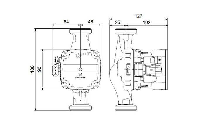 POMPA RECIRCULARE GRUNDFOS ALPHA SOLAR 25-145 180 [3]