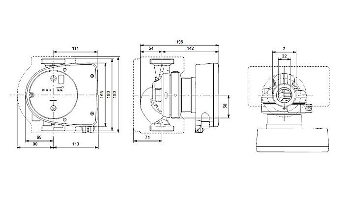 POMPA RECIRCULARE GRUNDFOS MAGNA1 32-80 99221235 [3]