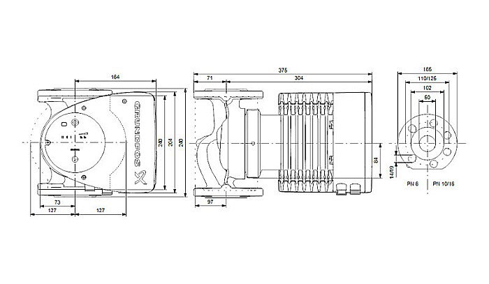 POMPA RECIRCULARE GRUNDFOS MAGNA1 50-80 F 99221334 [3]