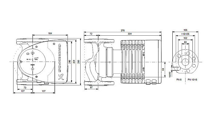 POMPA RECIRCULARE GRUNDFOS MAGNA1 50-150 F 99221337 [3]