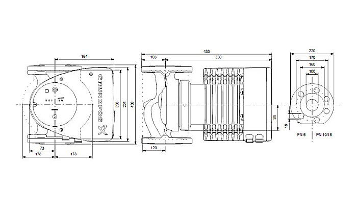 POMPA RECIRCULARE GRUNDFOS MAGNA1 100-100 F 99221441 [3]