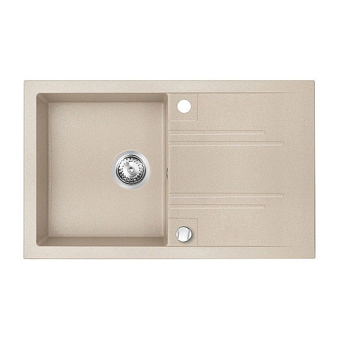 Pachet CHIUVETA GRANIT FERRO DRGM48/78SA CU O CUVA SI PICURATOR 78X48CM NISIP MEZZO BEJ CU BATERIE BUCATARIE FERRO CADOU [3]