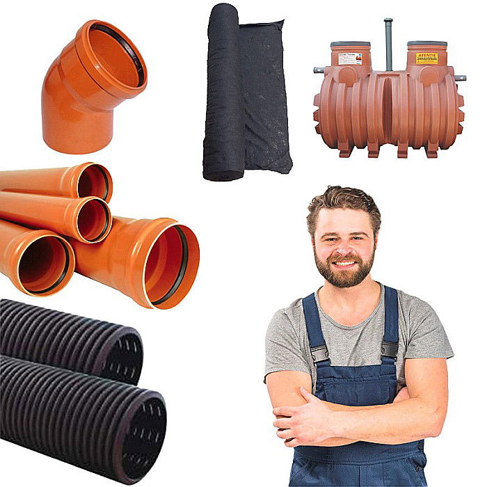 Pachet fosa septica 3500l bicamerala 5-6 persoane cu accesorii Aquaclean Valrom [1]