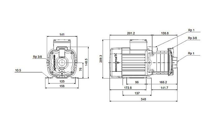 Pompa apa centrifuga multietajata Grundfos CM 3-5 220V 96807024 [4]