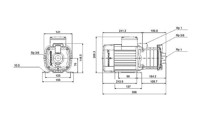 Pompa apa centrifuga multietajata Grundfos CM 3-6 220V 96807025/92889474 [4]